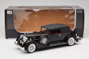 Packard Кабриолет Черен Anson 1:18 30397 Метал — снимка 8 от 8