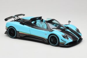 Pagani Zonda Uno Carbon Светлосин Almost Real 1:18 850630001 Метал — снимка 6 от 8