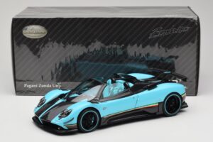 Pagani Zonda Uno Carbon Светлосин Almost Real 1:18 850630001 Метал — снимка 8 от 8