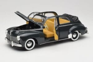 Peugeot 203 Кабриолет Черен Solido 1:18 8156 Метал — снимка 2 от 8
