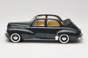 Peugeot 203 Кабриолет Черен Solido 1:18 8156 Метал — снимка 4 от 8
