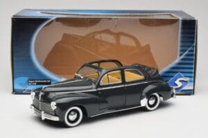 Peugeot 203 Кабриолет Черен Solido 1:18 8156 Метал — снимка 8 от 8