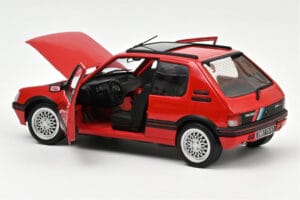 Peugeot 205 GTi 1.9 PTS Deco Vallelunga Червен Norev 1:18 184846 Метал — снимка 2 от 3