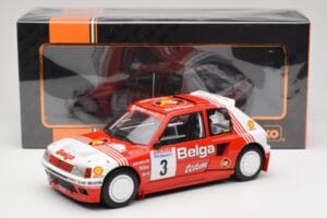 Peugeot 205 T16 #3 B. Darniche / A. Mahe Rally Ypres 1985 IXO 1:18 18RMC135 Метал — снимка 6 от 6
