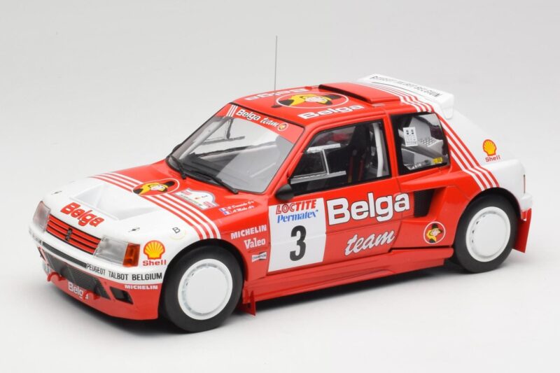 Peugeot 205 T16 #3 B. Darniche / A. Mahe Rally Ypres 1985 IXO 1:18 18RMC135 Метал