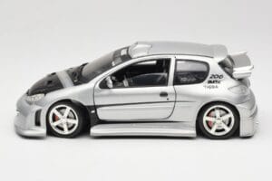 Peugeot 206 MTK Сребрист Solido 1:18 1817 Метал — снимка 4 от 8