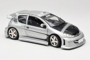 Peugeot 206 MTK Сребрист Solido 1:18 1817 Метал — снимка 6 от 8