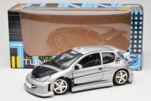 Peugeot 206 MTK Сребрист Solido 1:18 1817 Метал — снимка 8 от 8