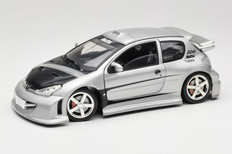 Peugeot 206 MTK Сребрист Solido 1:18 1817 Метал