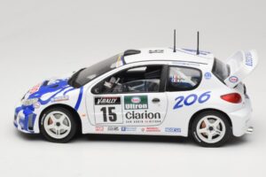 Peugeot 206 WRC #15 G. Panizzi / H. Panizzi WRC 1999 Solido 1:18 9016 Метал — снимка 4 от 8