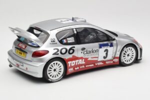 Peugeot 206 WRC #3 G. Panizzi / H. Panizzi Rally Tour de Corse 2002 Otto 1:18 OT1085 Смола — снимка 2 от 6