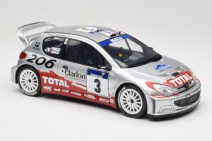 Peugeot 206 WRC #3 G. Panizzi / H. Panizzi Rally Tour de Corse 2002 Otto 1:18 OT1085 Смола — снимка 4 от 6