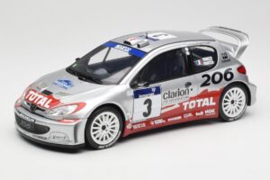 Peugeot 206 WRC #3 G. Panizzi / H. Panizzi Rally Tour de Corse 2002 Otto 1:18 OT1085 Смола