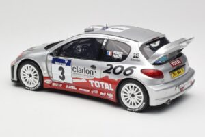 Peugeot 206 WRC #3 G. Panizzi / H. Panizzi Rally Tour de Corse 2002 Otto 1:18 OT1085 Смола — снимка 5 от 6