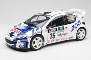 Peugeot 206 WRC G. Panizzi / H. Panizzi Tour de Corse 1999 Otto 1:12 G081 Смола