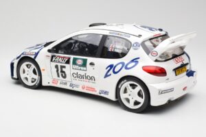 Peugeot 206 WRC G. Panizzi / H. Panizzi Tour de Corse 1999 Otto 1:12 G081 Смола — снимка 5 от 6