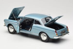 Peugeot 404 Coupe Синьо Norev 1:18 184745 Метал — снимка 5 от 8