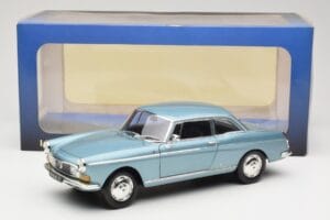 Peugeot 404 Coupe Синьо Norev 1:18 184745 Метал — снимка 8 от 8
