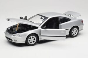 Peugeot 406 Coupe Сребрист Gate 1:18 01024 Метал — снимка 2 от 8