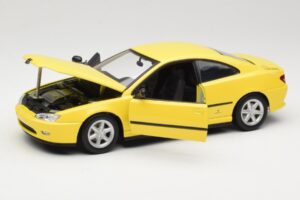 Peugeot 406 Coupe Жълт Gate 1:18 01022 Метал — снимка 2 от 8