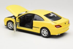 Peugeot 406 Coupe Жълт Gate 1:18 01022 Метал — снимка 5 от 8