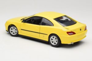 Peugeot 406 Coupe Жълт Gate 1:18 01022 Метал — снимка 7 от 8