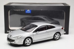 Peugeot 407 Coupe Сребрист Norev 1:18 184747 Метал — снимка 8 от 8