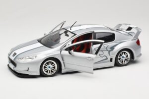 Peugeot 407 Racing Сребрист Solido 1:18 90642 Метал — снимка 2 от 8