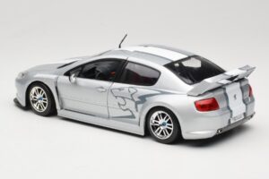 Peugeot 407 Racing Сребрист Solido 1:18 90642 Метал — снимка 7 от 8