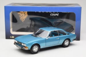 Peugeot 504 Coupe Синьо Norev 1:18 184755 Метал — снимка 8 от 8