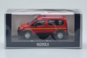 Peugeot Rifter Pompiers Червен Norev 1:43 479069 Метал — снимка 4 от 4