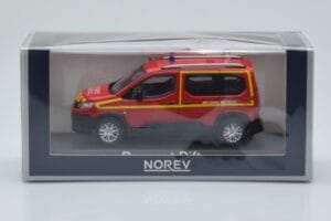 Peugeot Rifter Pompiers Secours Medical Червен Norev 1:43 479070 Метал — снимка 4 от 4