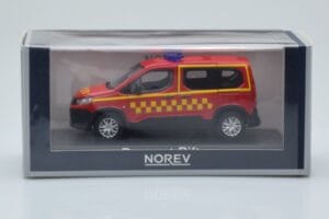Peugeot Rifter Sapeurs Pompiers Червен Norev 1:43 479071 Метал — снимка 4 от 4