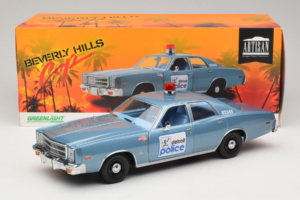 Plymouth Fury Beverly Hills PD Синьо GreenLight 1:18 19069 Метал — снимка 8 от 8