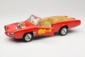 Pontiac GTO Monkeemobile Червен ERTL 1:18 33150 Метал — снимка 2 от 8