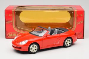 Porsche 911 996 Кабриолет Червен Mira 1:18 06930 Метал — снимка 8 от 8