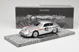 Porsche 356B 1600 GS Carrera GTL Abarth #42 H. Herrmann / H. Linge Targa Florio 1962 Minichamps 1:18 107626842 Смола — снимка 6 от 6