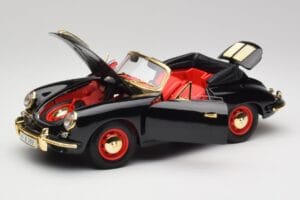 Porsche 356B Кабриолет Черен Bburago 1:18 3031D Метал — снимка 2 от 8