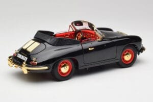Porsche 356B Кабриолет Черен Bburago 1:18 3031D Метал — снимка 3 от 8