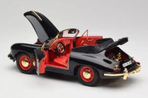 Porsche 356B Кабриолет Черен Bburago 1:18 3031D Метал — снимка 5 от 8