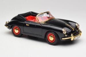 Porsche 356B Кабриолет Черен Bburago 1:18 3031D Метал — снимка 6 от 8