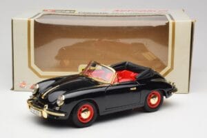 Porsche 356B Кабриолет Черен Bburago 1:18 3031D Метал — снимка 8 от 8