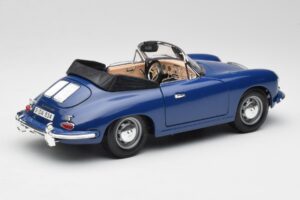 Porsche 356B Кабриолет Син Bburago 1:18 3051 Метал — снимка 3 от 8