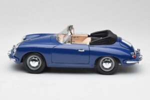 Porsche 356B Кабриолет Син Bburago 1:18 3051 Метал — снимка 4 от 8