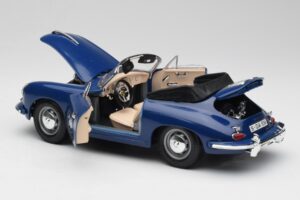 Porsche 356B Кабриолет Син Bburago 1:18 3051 Метал — снимка 5 от 8