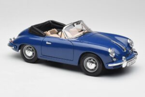Porsche 356B Кабриолет Син Bburago 1:18 3051 Метал — снимка 6 от 8