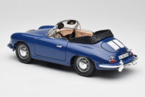 Porsche 356B Кабриолет Син Bburago 1:18 3051 Метал — снимка 7 от 8