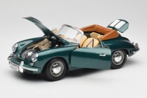 Porsche 356B Кабриолет Зелен Bburago 1:18 3051-M1 Метал — снимка 2 от 8