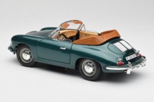Porsche 356B Кабриолет Зелен Bburago 1:18 3051-M1 Метал — снимка 7 от 8