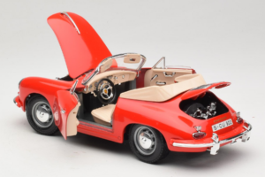 Porsche 356B Кабриолет Червен Tchibo 1:18 45703 Метал — снимка 5 от 8